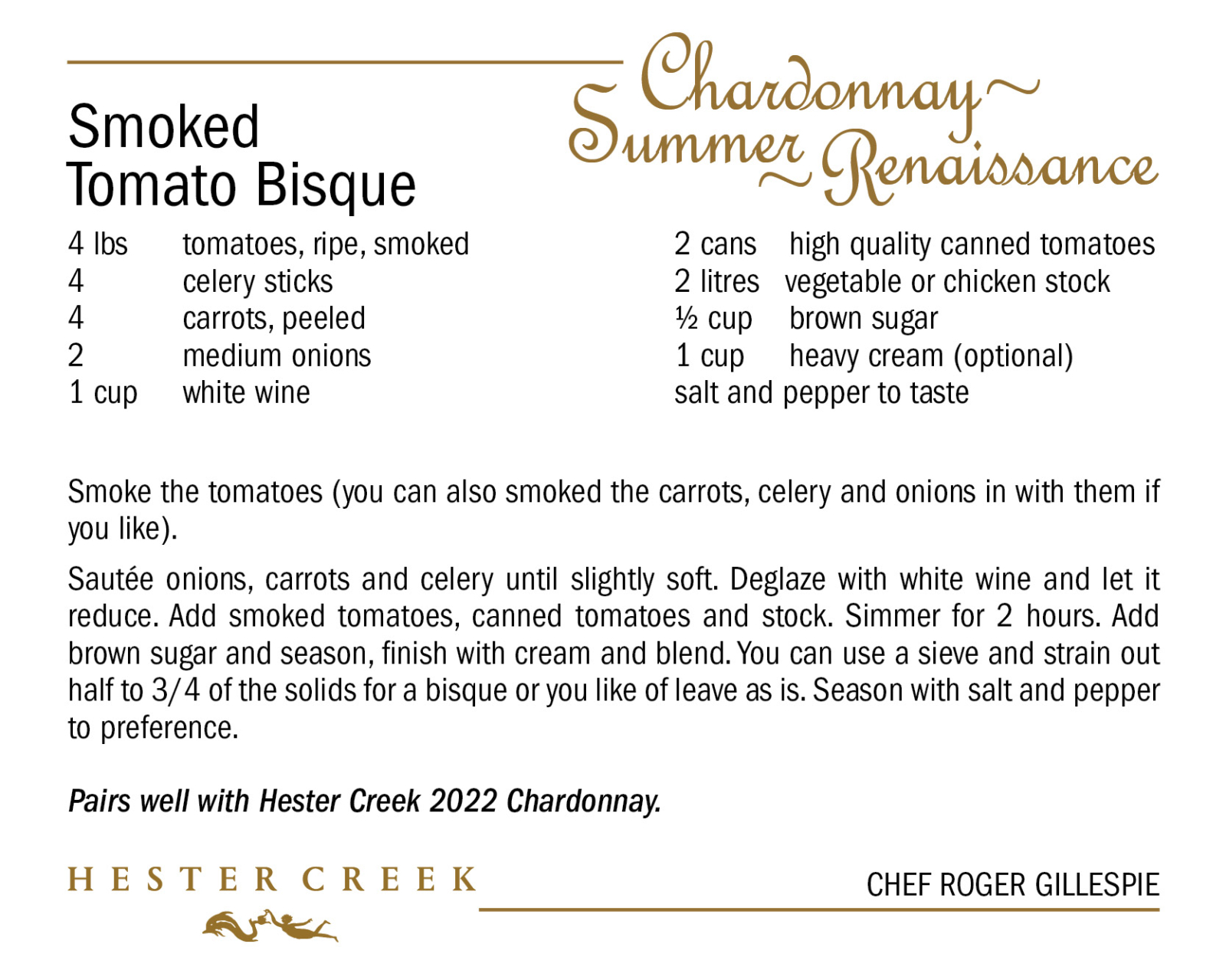 Smoked Tomato Bisque