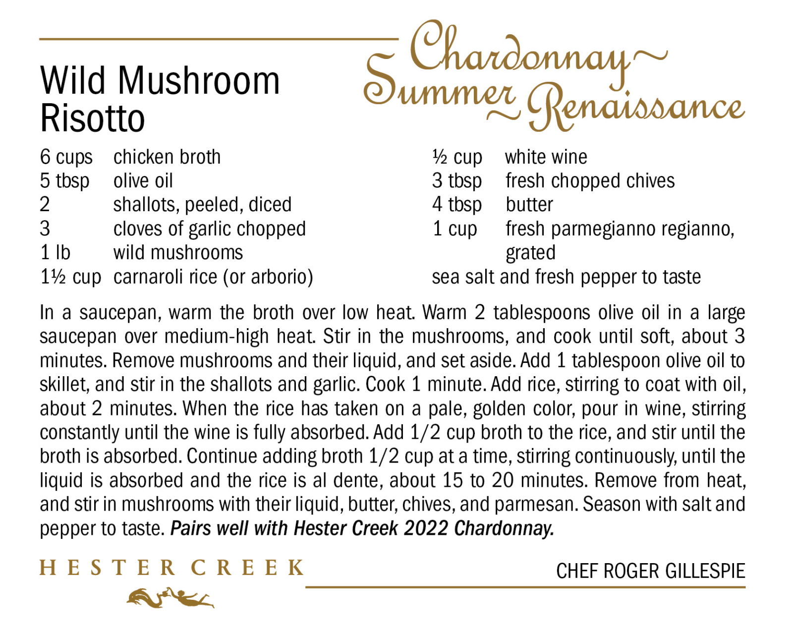 Wild Mushroom Risotto