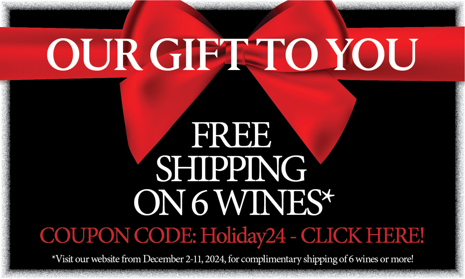 Cyber Week Complimentary Shipping