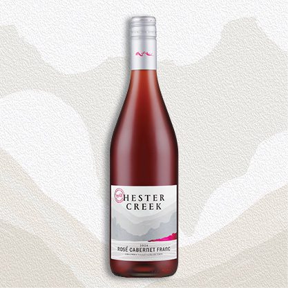 A bottle of Columbia Valley Rose Cabernet Franc