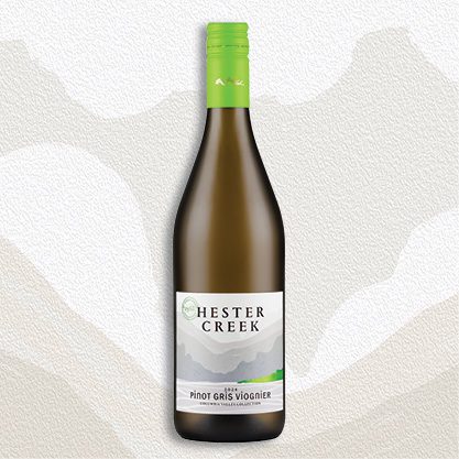 A bottle of Columbia Valley Pinot Gris Viognier