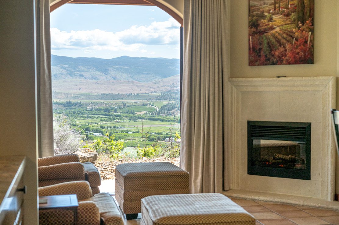 View of the valley from the villa window