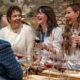 Guests in Bench Club Lounge drinking wine