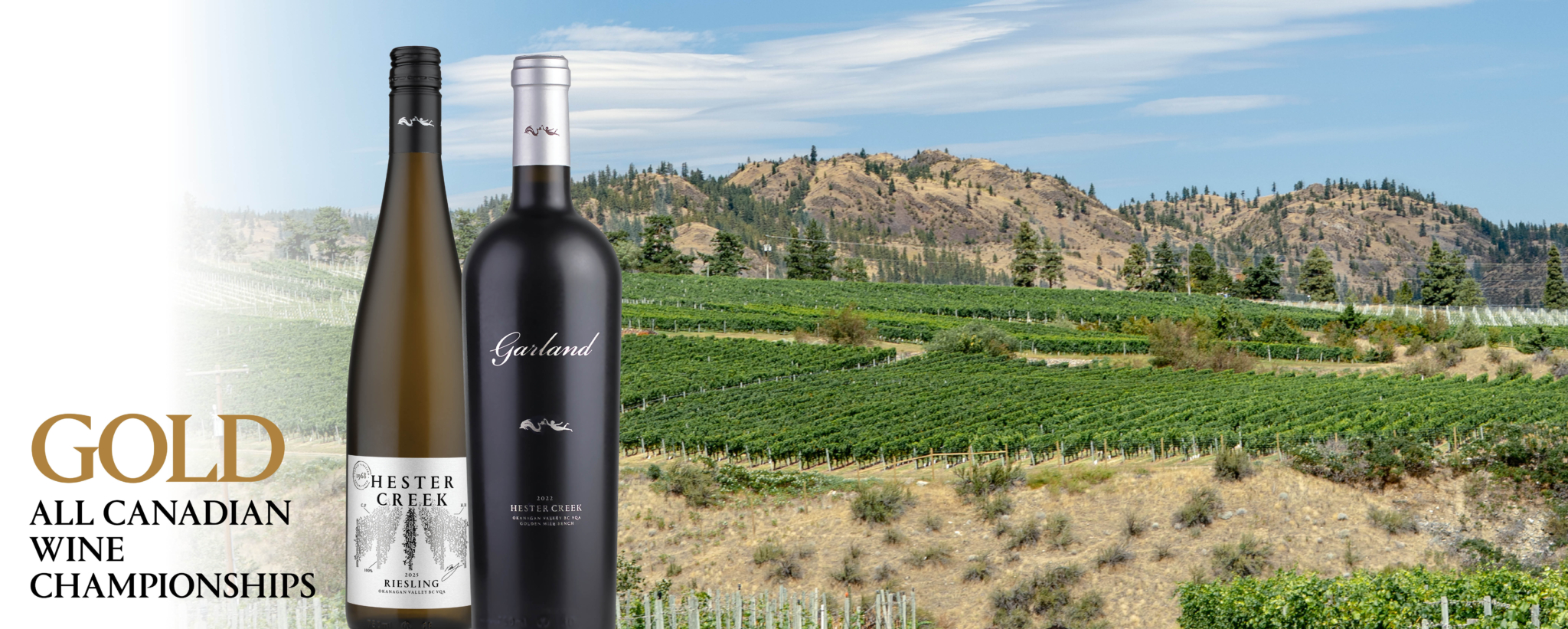 GOLD for Riesling & Garland Hester Creek Award Winning Wines
